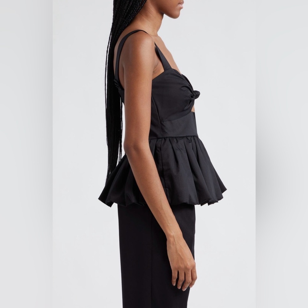 Cara Cara Claribelle Cutout Peplum Tank Top - Picture 3 of 8